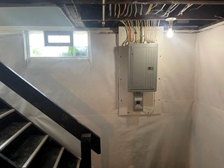 Electrical Sub-Panel & Dedicated Outlet project photo by Sferra Waterproofing