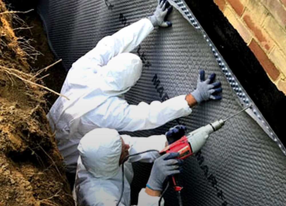 Exterior Membrane Application by Sferra Waterproofing