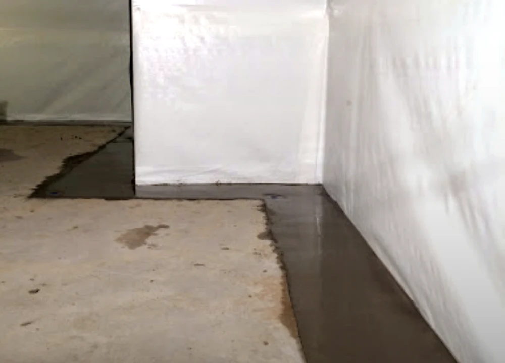 Interior Drainage and Vapor Barrier by Sferra Waterproofing
