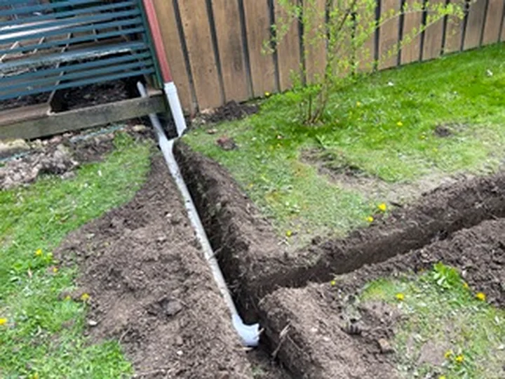 Pump & Gutter Discharge Lines project photo by Sferra Waterproofing