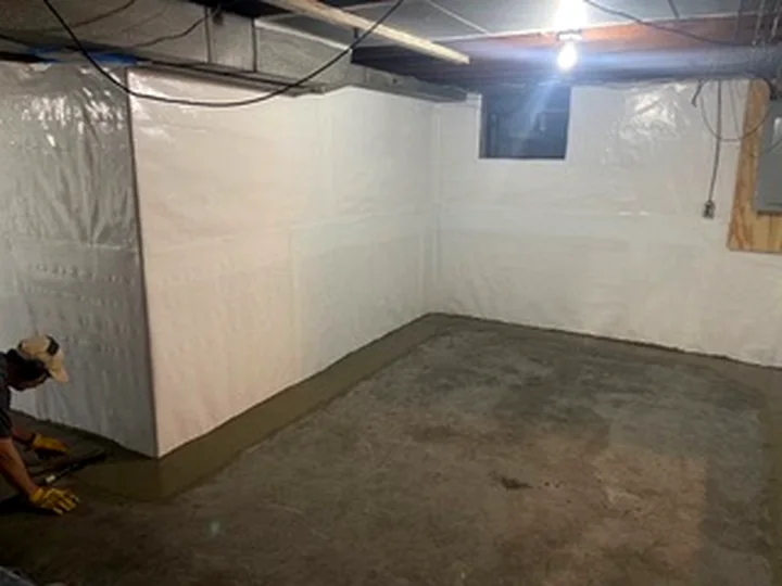 Vapor Barrier project photo by Sferra Waterproofing